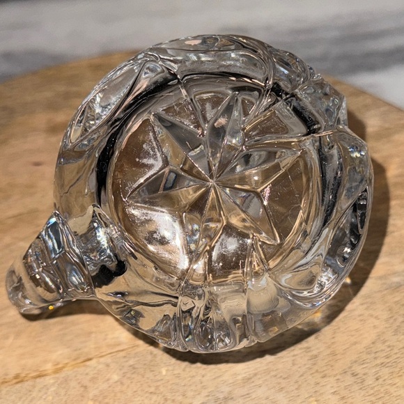 60’s Etched Pressed Glass Cream and Sugar Set - Picture 8 of 9